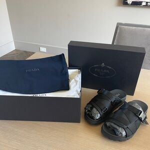 Prada sandals, size 6 Mens or 8 Women's